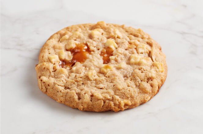 apple caramel crisp cookie