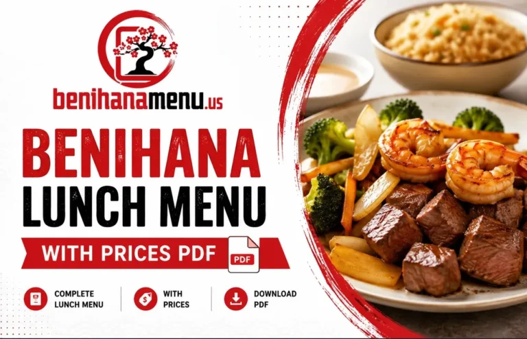 Benihana Lunch Menu With Prices PDF