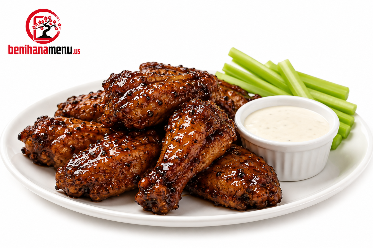 Black Pepper Teriyaki Wings